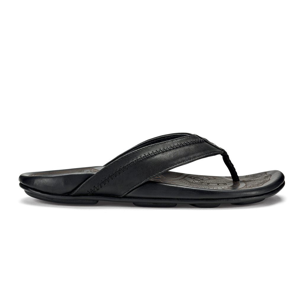 Olukai Hiapo Men's Leather Beach Sandals Lava Rock Footwear 1 Olukai Hiapo Men's Leather Beach Sandals Lava Rock Footwear