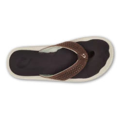 Olukai Ulele Men's Beach Sandals Dark Wood