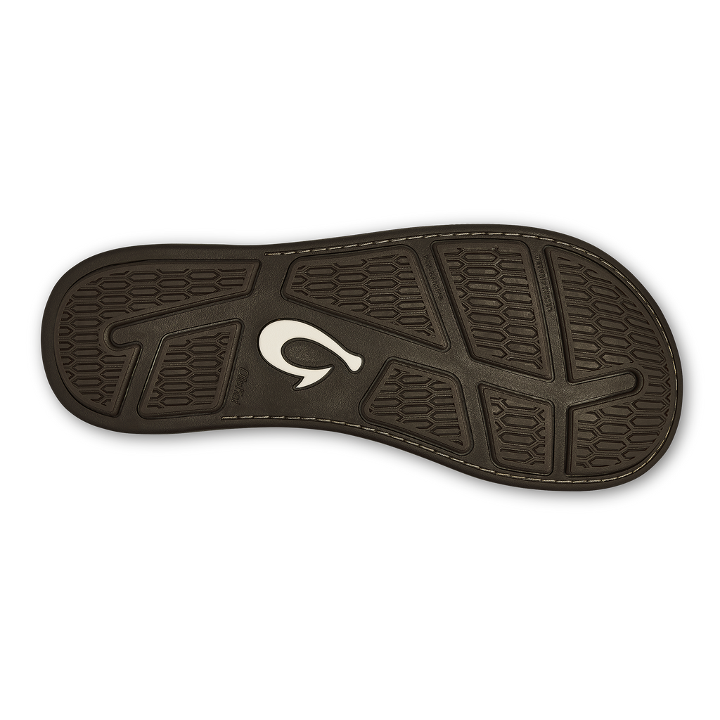 Olukai Tuahine Men's Leather Beach Sandals Dark Wood 2 Olukai Tuahine Men's Leather Beach Sandals Dark Wood