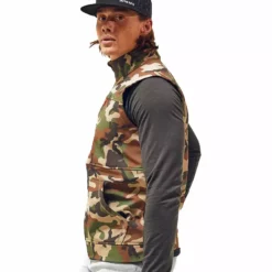 Mossy Creek Fly Fishing Simms Rogue Vest Woodland Camo With Custom Blaze Mossy Creek Logo