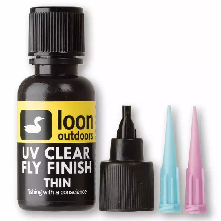 Hareline Loon UV Clear Fly Finish Thin Adhesives & UV 1 Hareline Loon UV Clear Fly Finish Thin Adhesives & UV