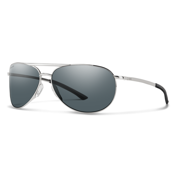 Smith Serpico 2 Slim Silver Polarized Gray Sunglasses 1 Smith Serpico 2 Slim Silver Polarized Gray Sunglasses