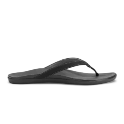 Olukai Ho'opio Women's Beach Sandals Onyx Footwear