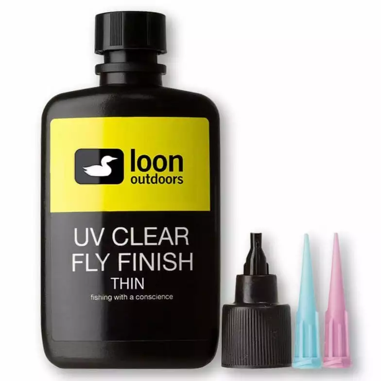 Hareline Loon UV Clear Fly Finish Thin Adhesives & UV 2 Hareline Loon UV Clear Fly Finish Thin Adhesives & UV