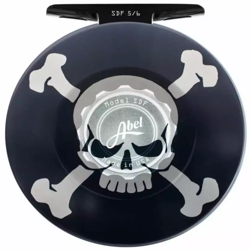 Abel SDS 7/8 Custom Skull And Crossbones Fly Reel 1 Abel SDS 7/8 Custom Skull And Crossbones Fly Reel