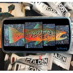 DeYoung Fly Boxes Cliff's Bugger Barn 4 Panel October Brown