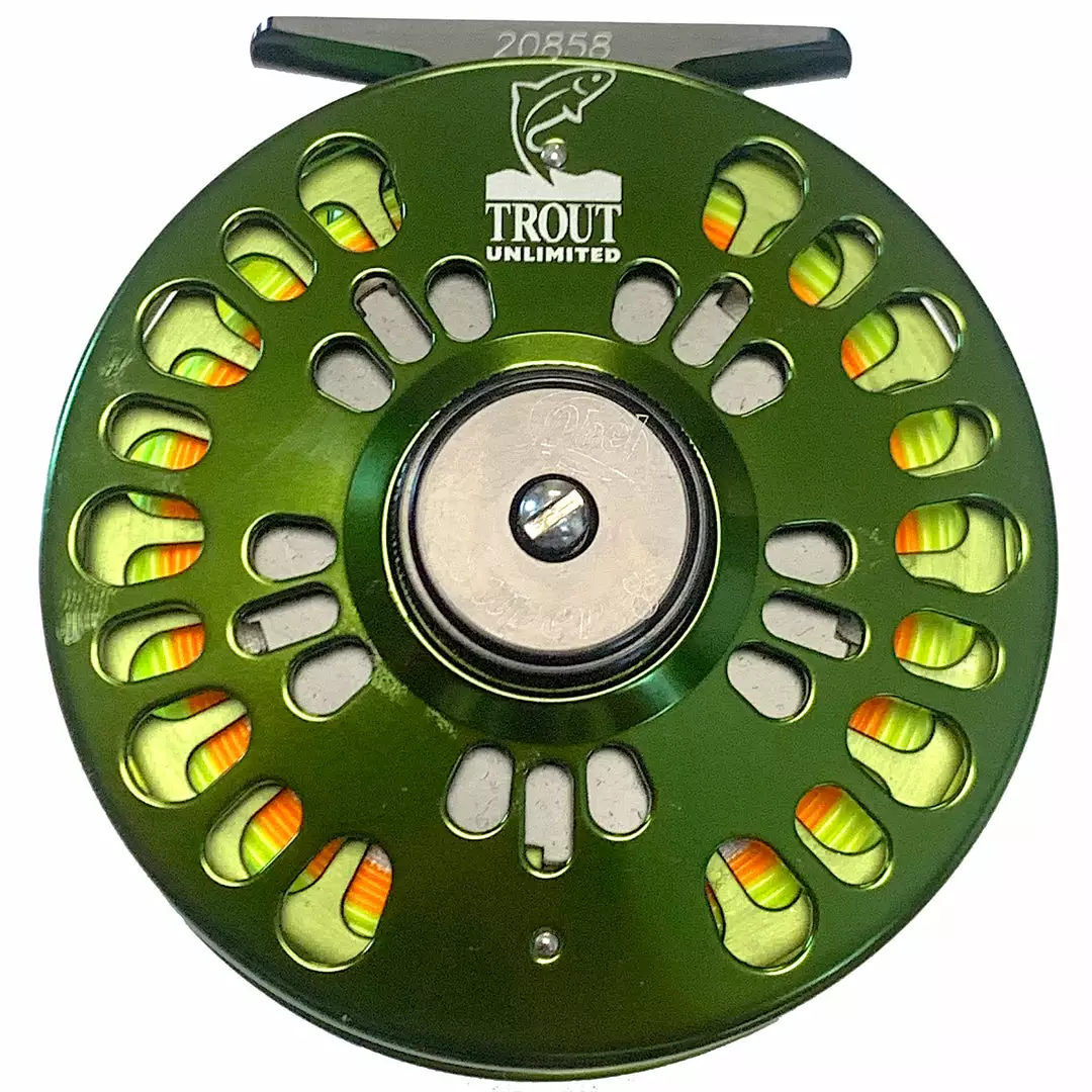 Mossy Creek Fly Fishing Used Abel Super 8 Trout Unlimited Edition Reel Olive 2 Mossy Creek Fly Fishing Used Abel Super 8 Trout Unlimited Edition Reel Olive