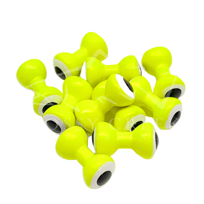 Hareline Double Pupil Lead Eyes Beads, Cones, Eyes 2 Hareline Double Pupil Lead Eyes Beads, Cones, Eyes