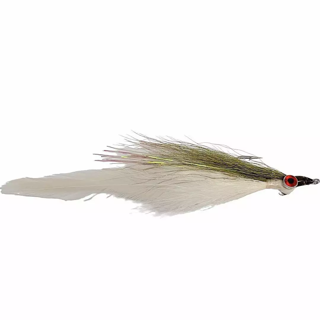 Mattioli Flies Half And Half 2/0 Olive Over White 1 Mattioli Flies Half And Half 2/0 Olive Over White