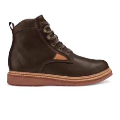 Olukai Kilakila Men's Leather Boot Dark Wood Footwear