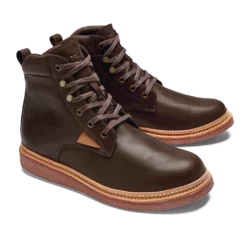Olukai Kilakila Men's Leather Boot Dark Wood Footwear