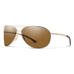 Smith Serpico 2 Gold ChromaPop Polarized Brown Sunglasses