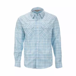 Simms Fishing Products Simms Brackett Fishing Shirt Sky Classic Plaid