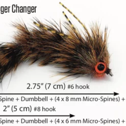 Flymen Chocklett's Bugger Game Changer Brown Flies