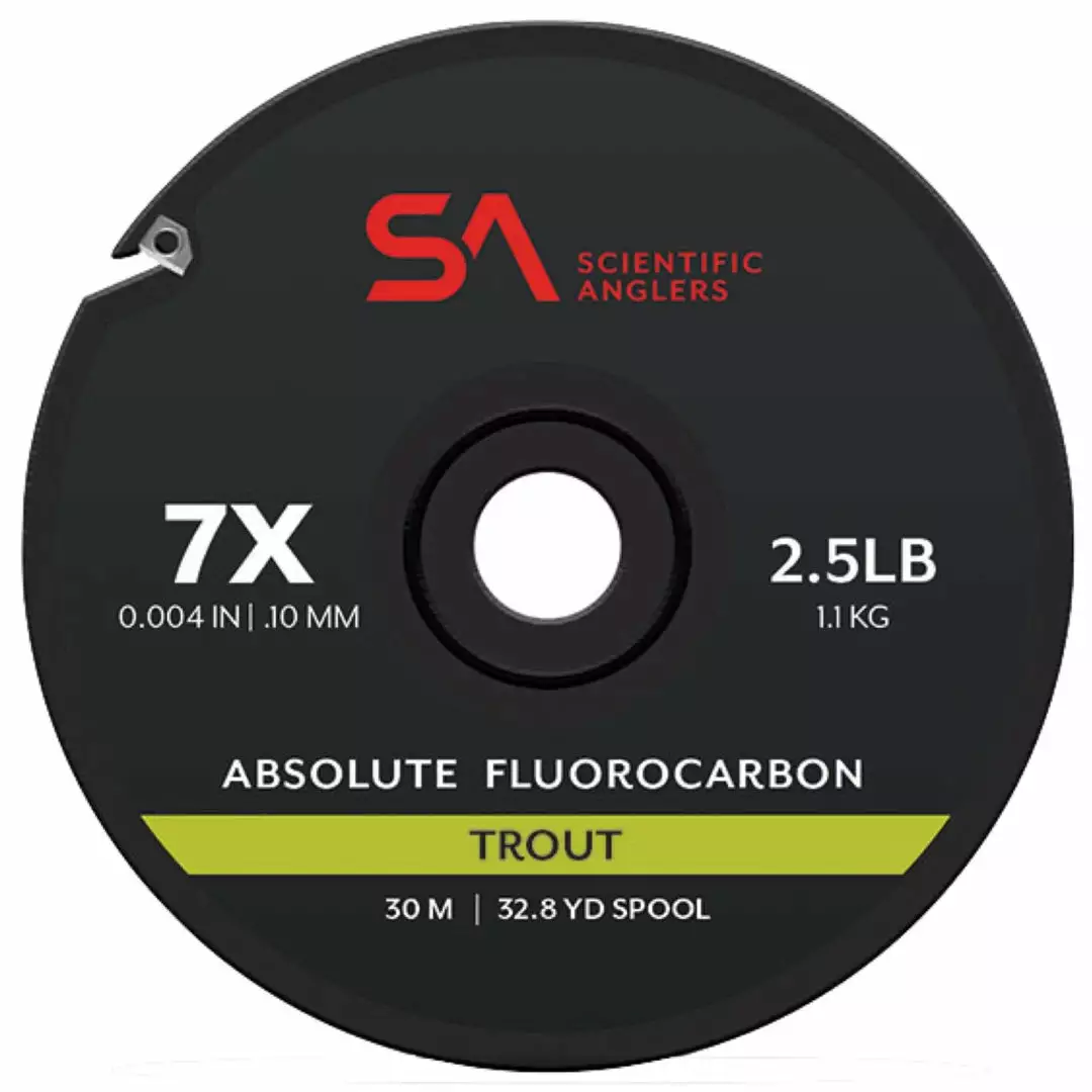 Scientific Anglers Leaders & Tippet Scientific Angler Absolute Fluorocarbon Trout 30m Spool 1 Scientific Anglers Leaders & Tippet Scientific Angler Absolute Fluorocarbon Trout 30m Spool