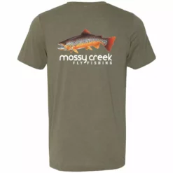 Mossy Creek Fly Fishing Shirts Mossy Creek Short Sleeve T-Shirt Heathered Olive