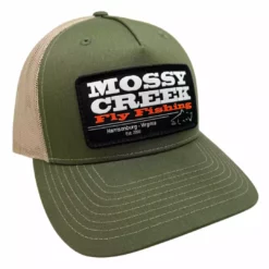 Mossy Creek Fly Fishing Hats Mossy Creek Patch Trucker Army Olive/Tan