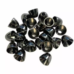 Wapsi Fly Brass Conehead Black Nickel Beads, Cones, Eyes