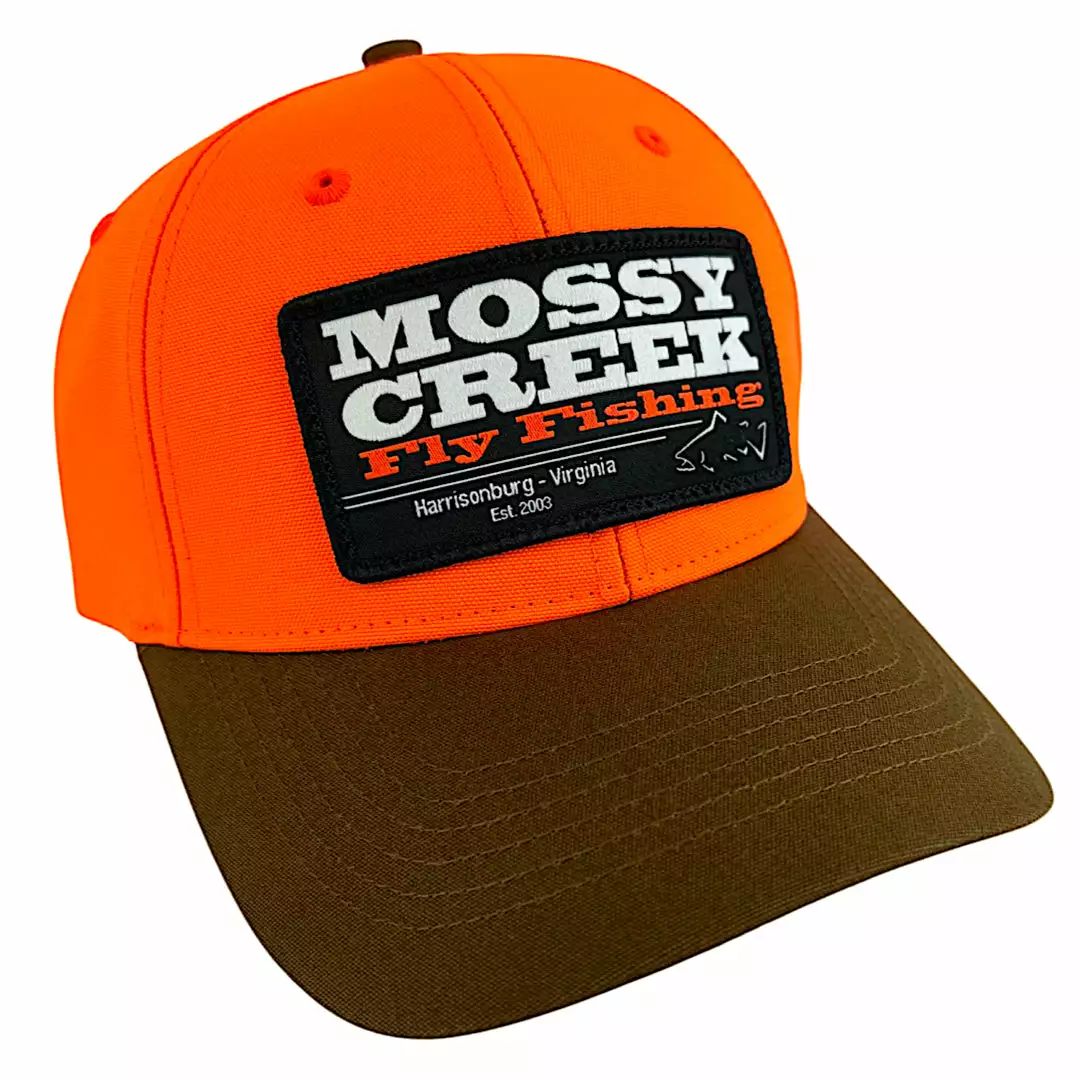 Mossy Creek Fly Fishing Hats Mossy Creek Patch Trucker Blaze Orange Buck 1 Mossy Creek Fly Fishing Hats Mossy Creek Patch Trucker Blaze Orange Buck