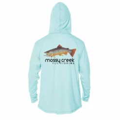 Mossy Creek Fly Fishing Shirts Mossy Creek Solar Hoody Arctic Blue
