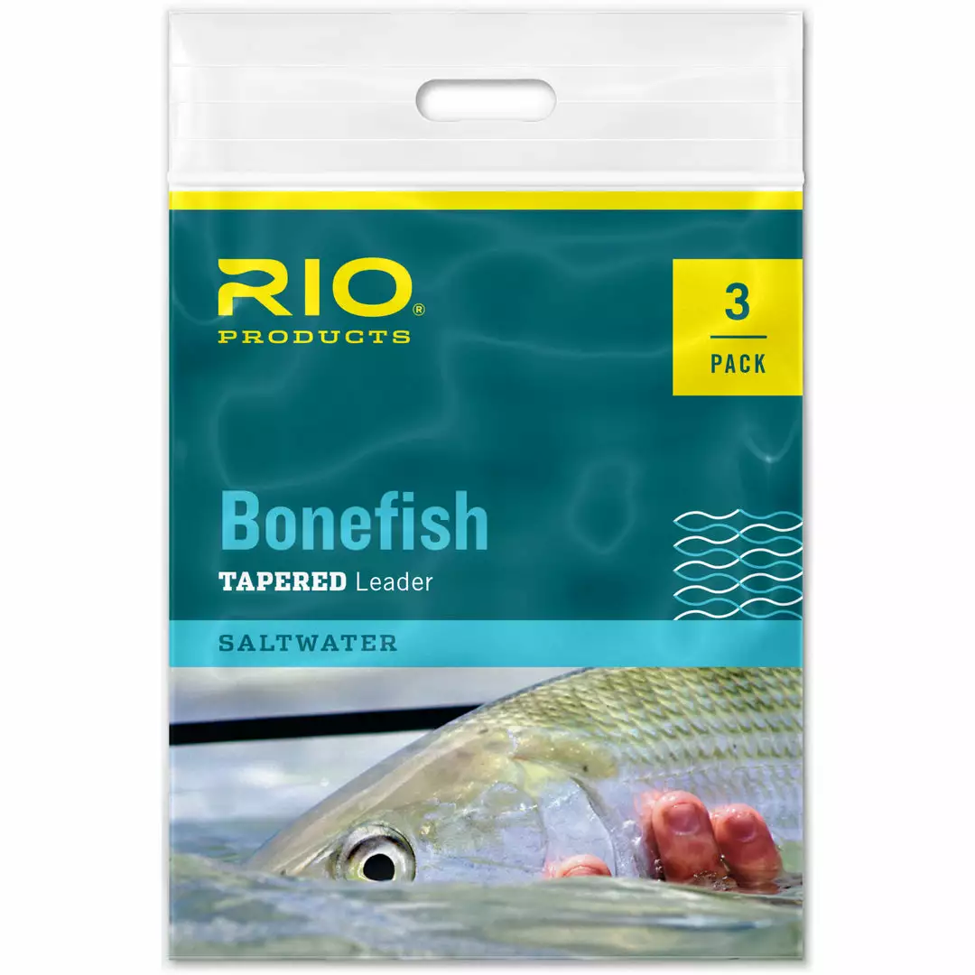 RIO Products RIO Bonefish Tapered Leader 3-Pack Leaders & Tippet 1 RIO Products RIO Bonefish Tapered Leader 3-Pack Leaders & Tippet