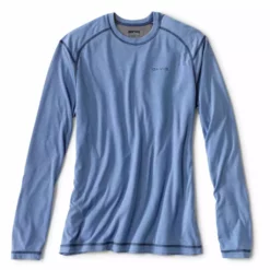 Mossy Creek Fly Fishing Orvis Drirelease Long-Sleeved Crew Bright Cobalt Shirts