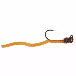 Umpqua Feather Merchants Squirmy Wormie Jigged Brown Flies