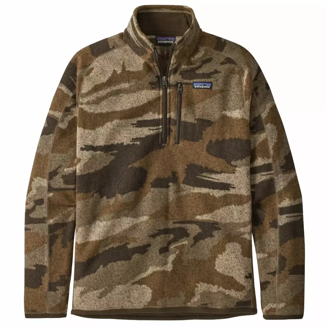 SALE Patagonia Men's Better Sweater 1/4 Zip Fleece Kansas Sky: Classic Tan 1 SALE Patagonia Men's Better Sweater 1/4 Zip Fleece Kansas Sky: Classic Tan