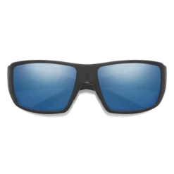 Smith Guides Choice Matte Black ChromaPop Glass Polarized Blue Mirror Sunglasses