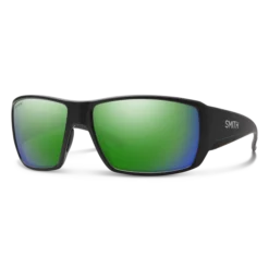 Smith Guides Choice Matte Black ChromaPop Glass Polarized Green Mirror Sunglasses