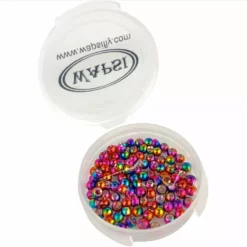 Wapsi Fly Beads, Cones, Eyes Brass Cyclops Bead Head Rainbow 100 Pack