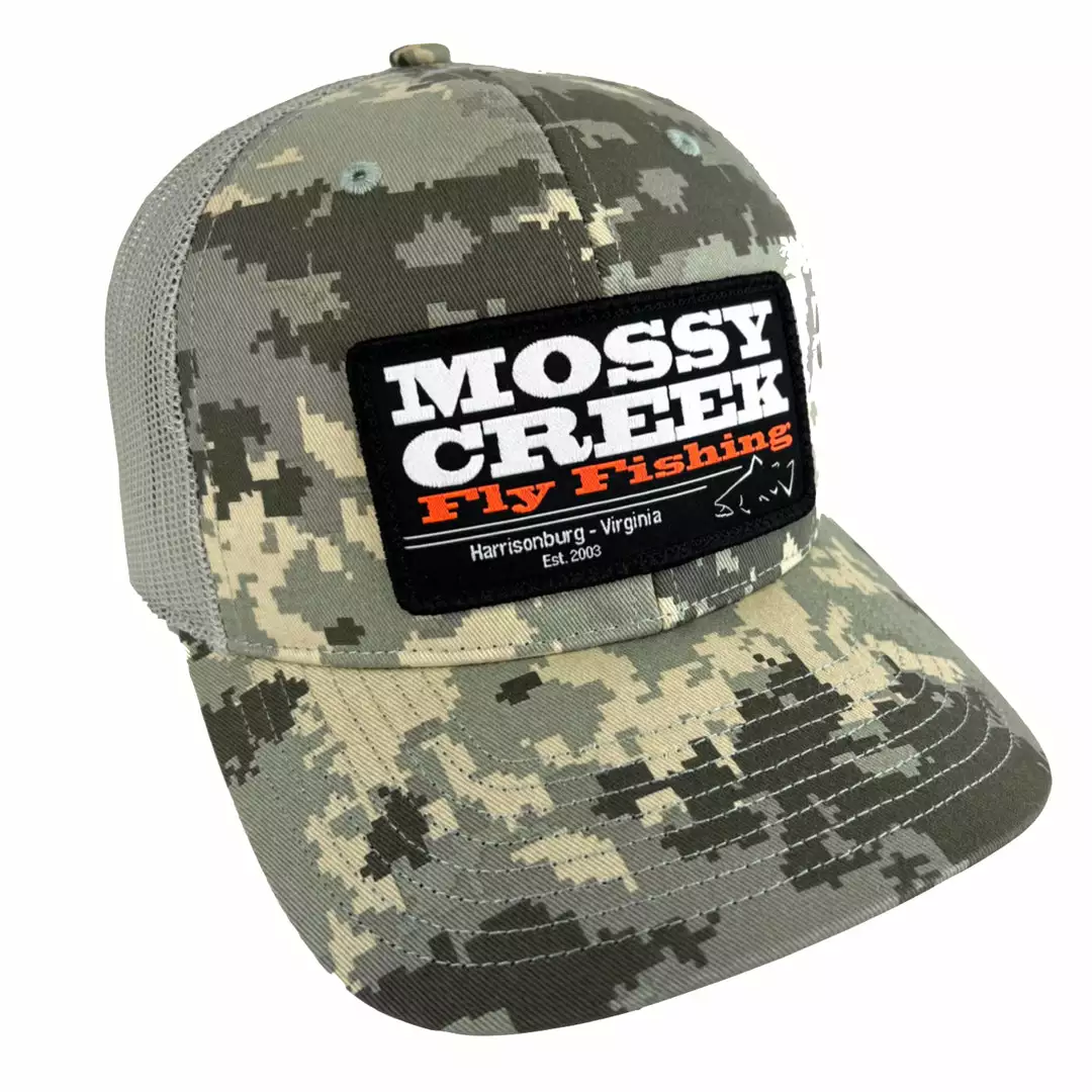 Mossy Creek Fly Fishing Mossy Creek Patch Trucker Digi Camo Hats 1 Mossy Creek Fly Fishing Mossy Creek Patch Trucker Digi Camo Hats