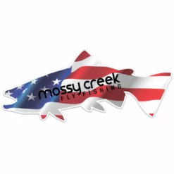 Mossy Creek Fly Fishing Mossy Creek Flag Sticker 9" Gifts
