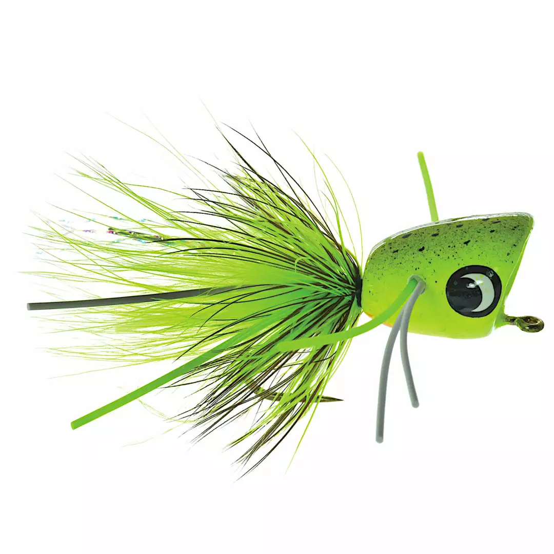 Umpqua Feather Merchants Umpqua Bass Popper Fl. Green Spatter Flies 1 Umpqua Feather Merchants Umpqua Bass Popper Fl. Green Spatter Flies