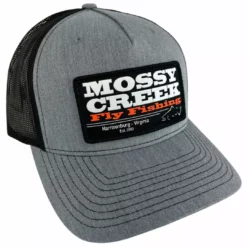 Mossy Creek Fly Fishing Hats Mossy Creek Patch Trucker Gray Black