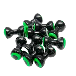 Hareline Double Pupil Lead Eyes Beads, Cones, Eyes