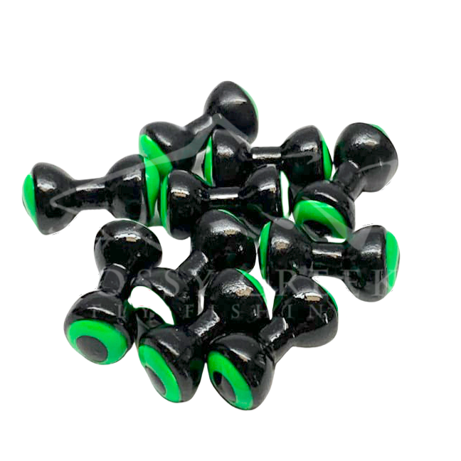 Hareline Double Pupil Lead Eyes Beads, Cones, Eyes 1 Hareline Double Pupil Lead Eyes Beads, Cones, Eyes