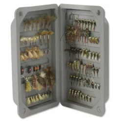 Fly Boxes Orvis Ultralight Floating Foam Fly Box Storm Gray