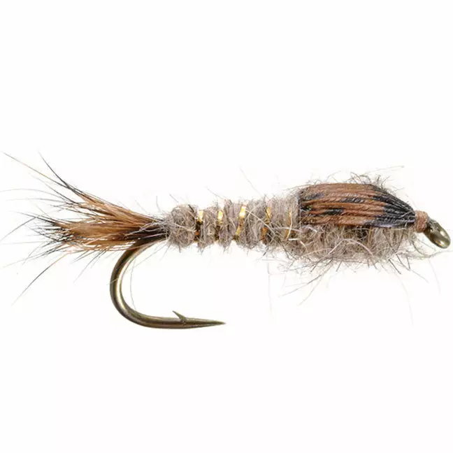 Umpqua Feather Merchants Gold Ribbed Hare's Ear Nymph Natural Flies 1 Umpqua Feather Merchants Gold Ribbed Hare's Ear Nymph Natural Flies