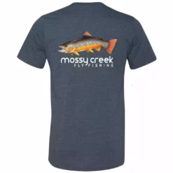 Mossy Creek Fly Fishing Mossy Creek Short Sleeve T-Shirt Heathered Navy