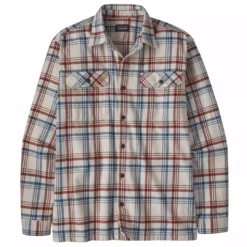 Patagonia Men's Organic Cotton Midweight Fjord Flannel Shirt Cornice Grey SALE