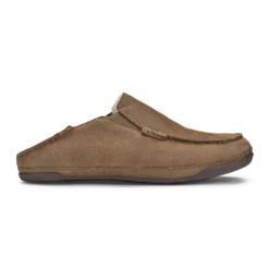 Olukai Kipuka Hulu Men's Leather Slippers Toffee Footwear