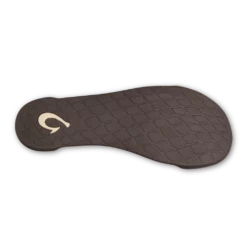 Olukai Kipuka Hulu Men's Leather Slippers Toffee Footwear