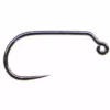 Hooks Fulling Mill Jig Force Black Nickel Barbless Hook 50pk