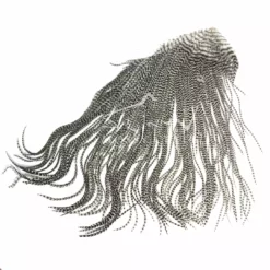 Hareline Keough Grade #1 Half Saddle Grizzly Feathers