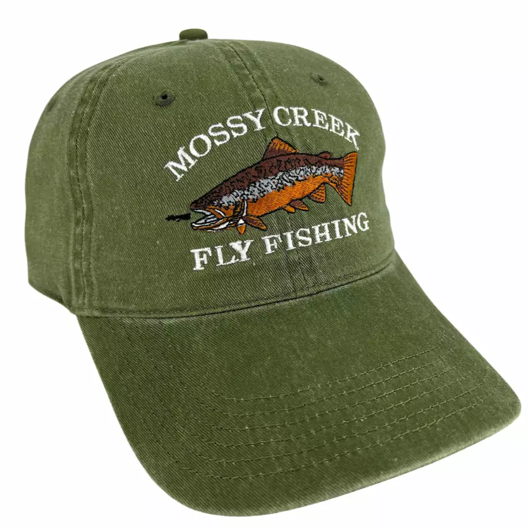 Mossy Creek Fly Fishing Hats Mossy Creek Vintage 6 Panel Hat Light Olive 1 Mossy Creek Fly Fishing Hats Mossy Creek Vintage 6 Panel Hat Light Olive