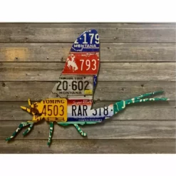 Cody Richardson's Mixed Western Mayfly License Plate Art Gifts