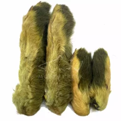Hareline Snowshoe Rabbits Feet Hair & Fur