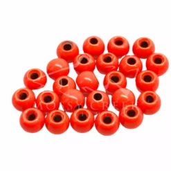 Fulling Mill Tungsten Bead Fluorescent Orange Beads, Cones, Eyes