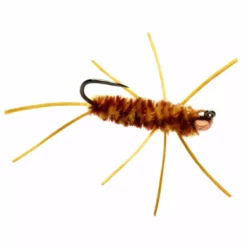 Fulling Mill Flies Jiggy Pat's Brown And Yellow